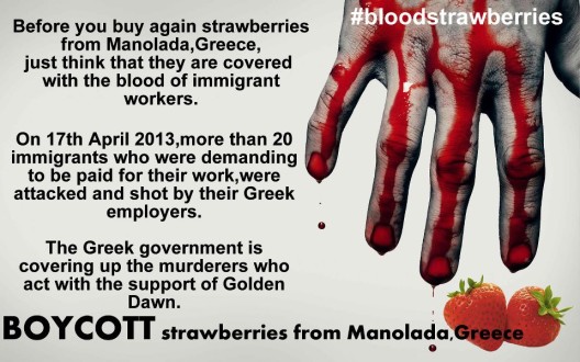 Διεθνής κατακραυγή για τις «ματωμένες φράουλες»