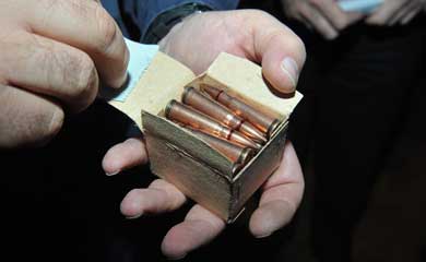 Σφαίρες για Καλάσνικοφ και αντιαεροπορικά στο πλοίο Nour-M