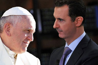 Μήνυμα Άσαντ στον Πάπα Φραγκίσκο για το συριακό