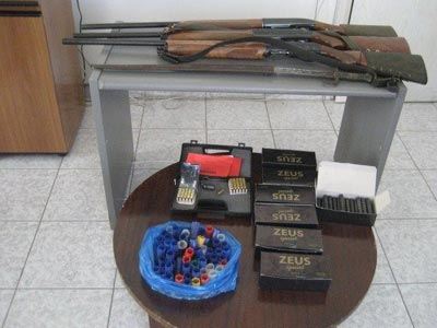 Τρεις συλλήψεις για παράνομη οπλοκατοχή στην Σπάρτη