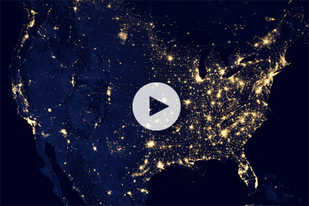 Σε βίντεο της NASA, η νυχτερινή εικόνα της Γης από το Διάστημα